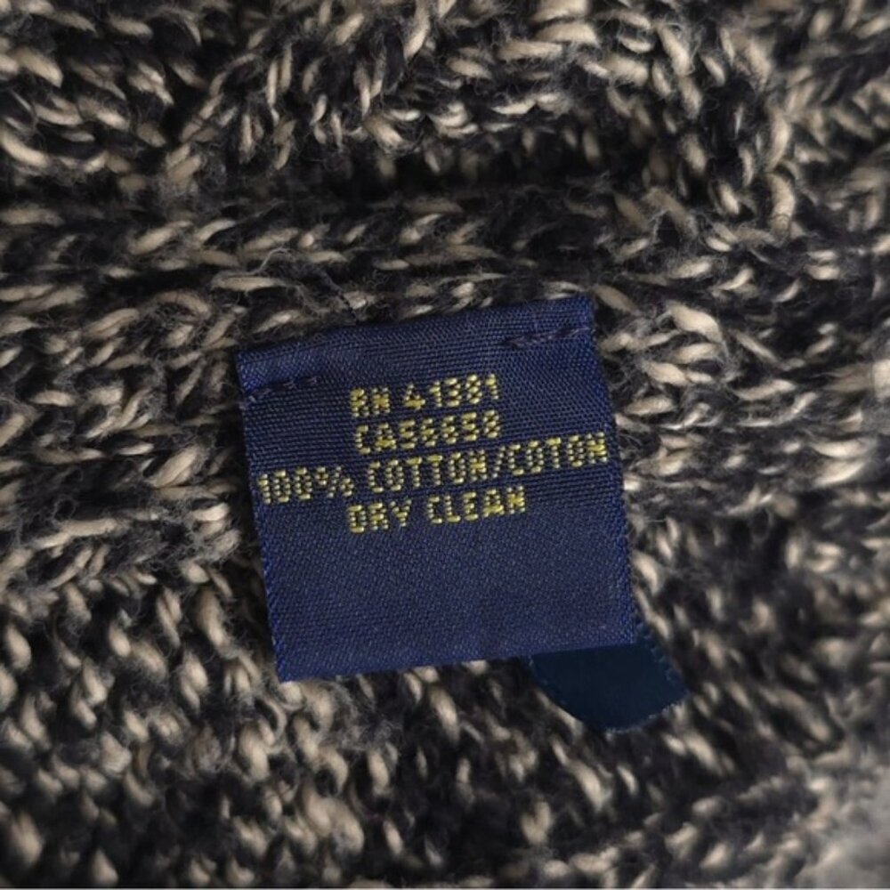 POLO RALPH‎ LAUREN HONG KONG MADE Cotton Knit Pullover Sweater Marled Size LT/GL - Picture 10 of 10